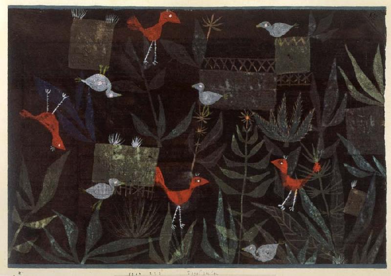 Paul Klee Bird Gardean oil painting image